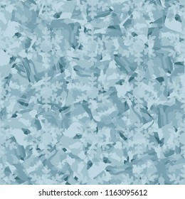 Seamless pattern. Icy mishmash. Winter colors. Snowflakes with soft outlines.