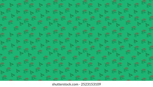 seamless pattern, idea of flowery design for fabric.