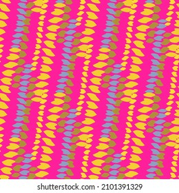 ikat de patrón ininterrumpido con franjas abstractas coloridas.vector