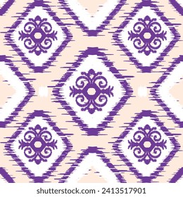 Nahtlose Muster ikat Stil, Stoffdesign.