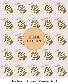Seamless pattern illustration with abstract shapes