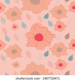 seamless pattern illustration with bright color palette. Can use for print, template, fabric, presentation, textile, banner, poster, wallpaper