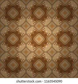 Seamless pattern illustration for design. Vector illustration. Bright flower. Abstract kaleidoscope blue and black background.