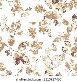 patrón impecable. Ilustración. Flores, tonos beige y blanco. Resumen de patrón monocromo de textura de hoja. Superficie de fondo de diseño oscuro.