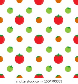 
seamless pattern with an illustration motif of tomatoes. modern background design.