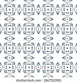 Seamless pattern illustration in traditional style - like Portuguese tiles
