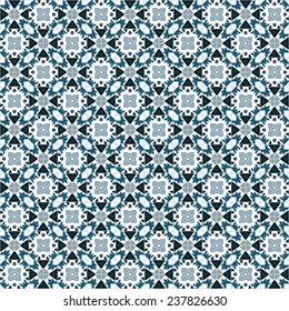 Seamless pattern illustration in traditional style - like Portuguese tiles