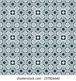 Seamless pattern illustration in traditional style - like Portuguese tiles