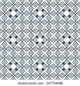 Seamless pattern illustration in traditional style - like Portuguese tiles