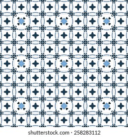 Seamless pattern illustration in traditional style - like Portuguese tiles