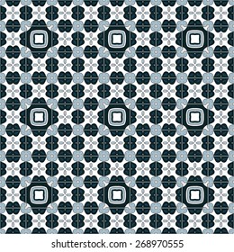 Seamless pattern illustration in traditional style - like Portuguese tiles