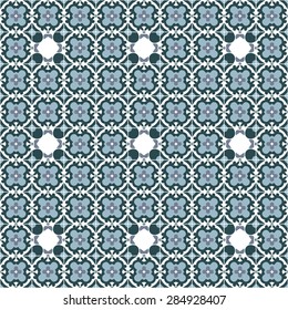 Seamless pattern illustration in traditional style - like Portuguese tiles 