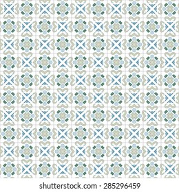 Seamless pattern illustration in traditional style - like Portuguese tiles