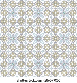 Seamless pattern illustration in traditional style - like Portuguese tiles