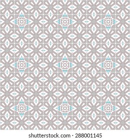 Seamless pattern illustration in traditional style - like Portuguese tiles
