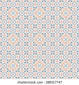 Seamless pattern illustration in traditional style - like Portuguese tiles