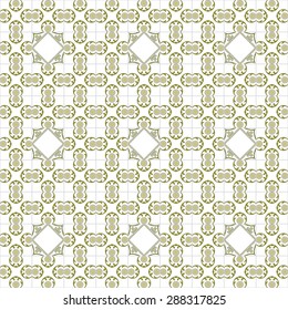 Seamless pattern illustration in traditional style - like Portuguese tiles