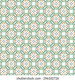 Seamless pattern illustration in traditional style - like Portuguese tiles