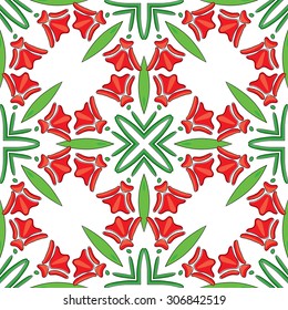 Seamless pattern illustration in traditional style - like Portuguese tiles