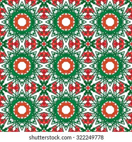 Seamless pattern illustration in traditional style - like Portuguese tiles