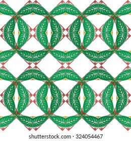 Seamless pattern illustration in traditional style - like Portuguese tiles