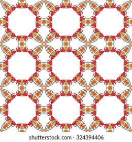Seamless pattern illustration in traditional style - like Portuguese tiles