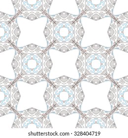 Seamless pattern illustration in traditional style - like Portuguese tiles