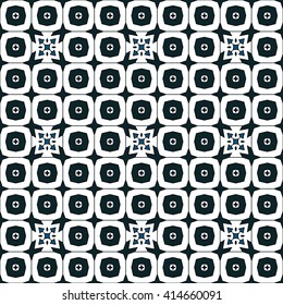 Seamless pattern illustration in traditional style - like Portuguese tiles