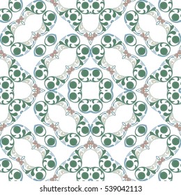 Seamless pattern illustration in traditional style - like Portuguese tiles
