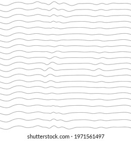 Seamless pattern with the image of curved lines and optical illusion. Design for paper, textiles and decor.