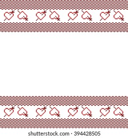 Seamless pattern with the image of hearts. vector image. For web design, presentations, textile and light industry