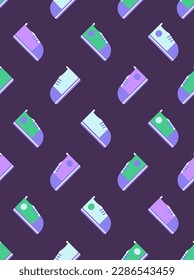 Seamless pattern with the image of sneakers