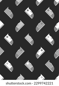 Seamless pattern with the image of sneakers in black and white