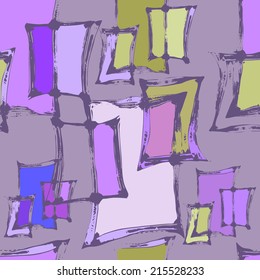 seamless pattern with the image of stylized picture windows under the paint