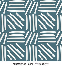 Seamless pattern with the image of various hand-drawn stripes. Vector ornament. Design for paper, textiles and decor.