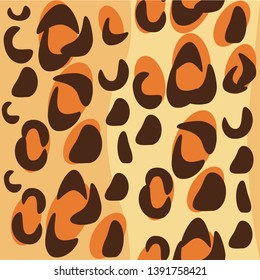 seamless pattern imitates leopard skin. vector graphics. EPS 8.
