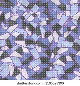 Seamless pattern imitating a cut stone. A fashionable texture covered with a grid of small squares.