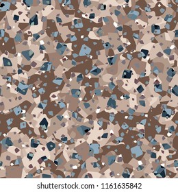 Seamless pattern imitating a stone slice. Marble or granite texture. Numerous granular 

inclusions are present.