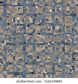 Seamless pattern imitating a stone slice. A very variegated version of the texture 

covered with a plaid net.