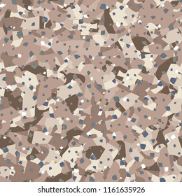 Seamless pattern imitating a stone slice. Marble or granite texture. There are granular 

inclusions.