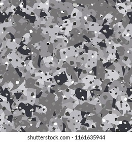 Seamless pattern imitating a stone slice. Marble or granite texture. There are granular 

inclusions.