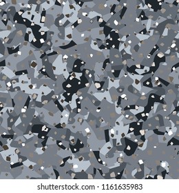 Seamless pattern imitating a stone slice. Marble or granite texture. There are granular 

inclusions.