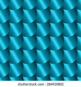 Seamless pattern with imitation of metal round scales for endless backgrounds, textures and other creative designs. Editable vector. Eps 10