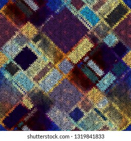 Seamless pattern. Imitation of a texture of rough canvas. Vector image.