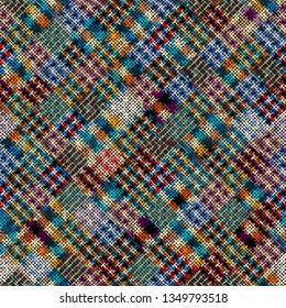 Seamless pattern. Imitation of a texture of rough canvas. Vector image.