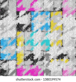 Seamless pattern. Imitation of a texture of rough canvas. Vector image.