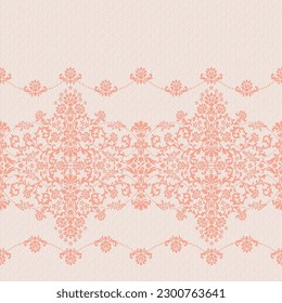 Seamless pattern of impressive and blurred arabesque,