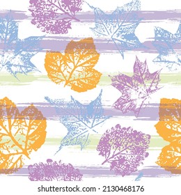 Patrón sin brillo con hojas de selva impresas. Patrón inmaculado, fondo colorido. Obra multimedia.