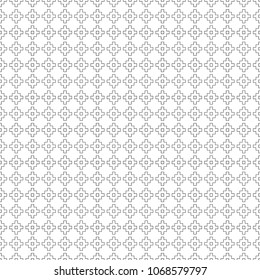 Seamless pattern with Inca crosses ornament. Ethnic embroidery background. Tribal wallpaper. Ethnical folk image. Tribe motif. Ancient mosaic. Digital paper for web design, textile print. Vector art.