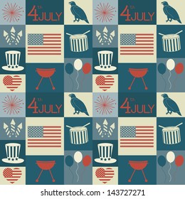 Seamless pattern for Independence Day.